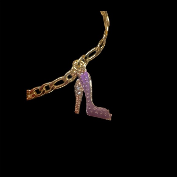Stiletto Charm Bracelet-Goldtone - Picture 3 of 4